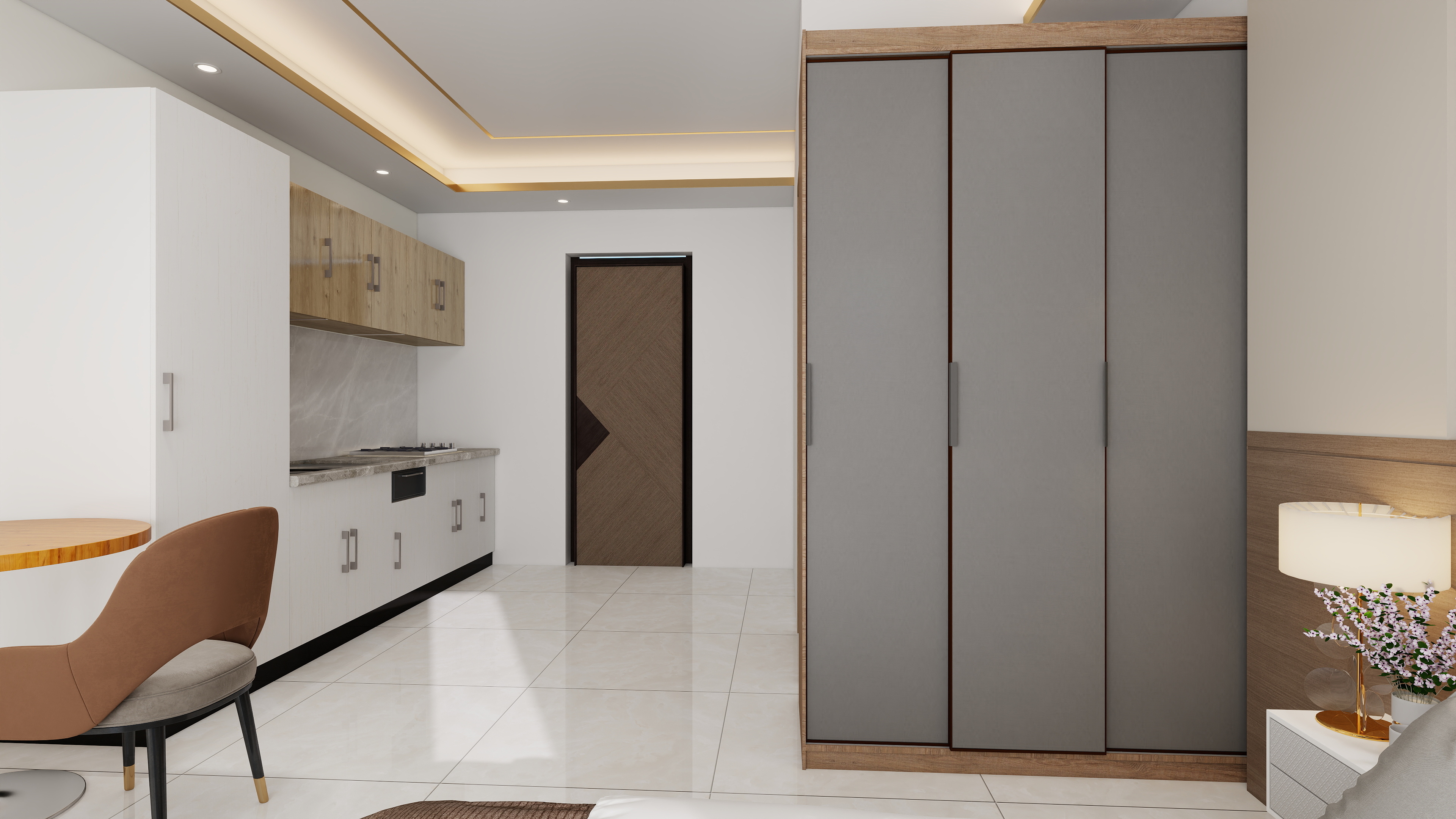 studio apartment rooms